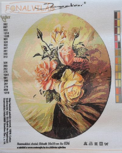 "Rózsák" - 25x20cm normál gobelin szett