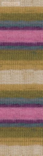 Alize BURCUM BATIK -Zöld, kék, mályva, drapp melír - 4341