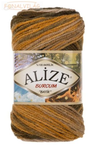 Alize BURCUM BATIK -  Mustár-zöld-barna melír - 5850