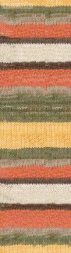 Alize BURCUM BATIK -Barna, narancs, drapp, földzöld - 6060