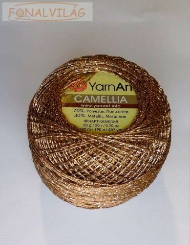 Camellia horgoló fonal - Antik arany (Bronzos arany) 429