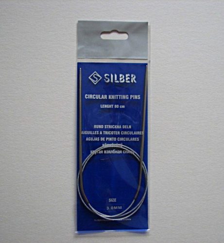 Silber Acél Körkötőtű 80 cm/3mm