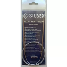 Silber Acél Körkötőtű 80 cm/4,5mm