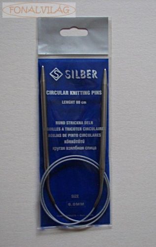 Silber Acél Körkötőtű 80 cm/6mm