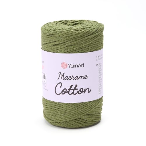 MACRAME COTTON zsinór fonal, 2,5mm - Keki zöld - 787