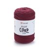 MACRAME CORD zsinór fonal, 3mm - Borvörös - 781