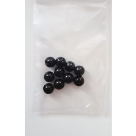 Akril gyöngy, 6mm - 10db/cs - Fekete