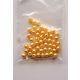 Akril gyöngy, 4mm - 50db/cs - Aranysárga
