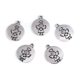 Angyalkás fityegő, medál - 5db/csomag Angyalkás fityegő, medál - 5db/csomag