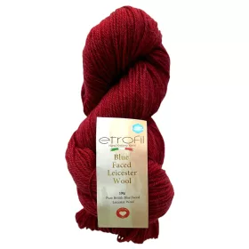Blue Faced Leicester Wool, 100g BORDÓ - 73229