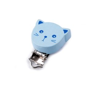 Cumilánchoz csipesz, fa - Cica - Világos kék Cumilánchoz csipesz, fa - Cica - Világos kék