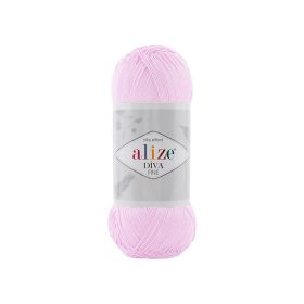 Alize DÍVA FINE  horgoló és kötőfonal - Pasztell rózsaszín - 185   Alize DÍVA FINE  horgoló és kötőfonal - Pasztell rózsaszín - 185