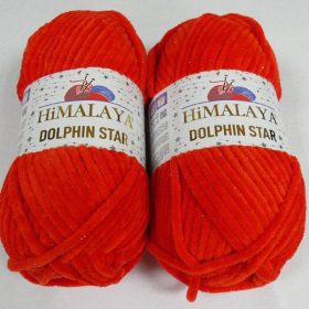 Dolphin STAR, csillogós plüss - Piros - 92118