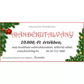 Karácsonyi Ajándékutalvány-10000 - Online formában