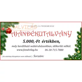 Karácsonyi Ajándékutalvány-5000 - Online formában