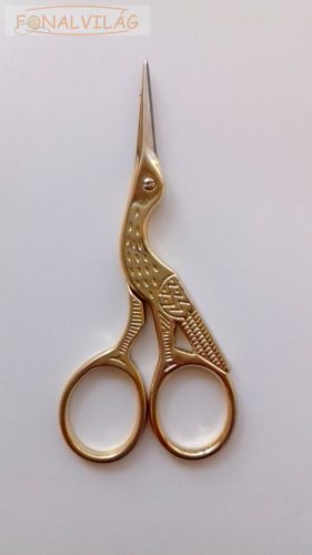 Madárolló, arany - 9,3cm