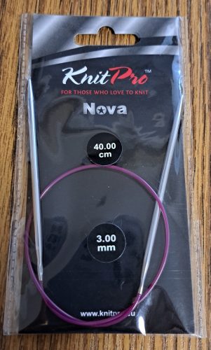 KnitPro NOVA Körkötőtű, 40cm - 3mm