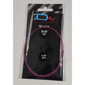 KnitPro NOVA Fix Körkötőtű, 50cm - 4.5mm