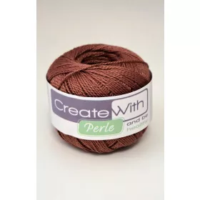 PERLE Hímzőfonal, 10g - barna 803