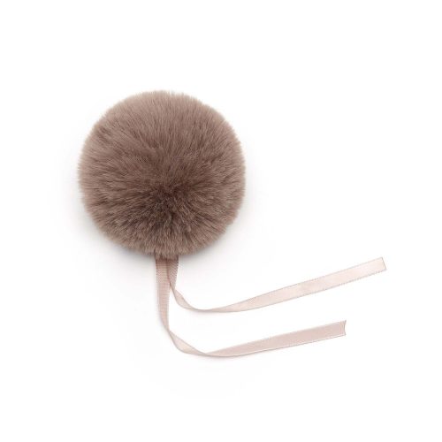 Műszőrme pompom, 11cm - Nerc