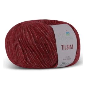 TILSIM csillogós fonal, 50g - sötét piros 362-06 TILSIM csillogós fonal, 50g - sötét piros 362-06